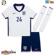 Camiseta Inglaterra Cole Palmer #24 Primera Equipación para niños Eurocopa 2024 manga corta (+ pantalones cortos)